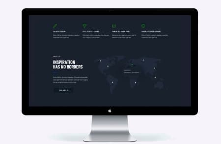 Веб-сайт на ноутбуке